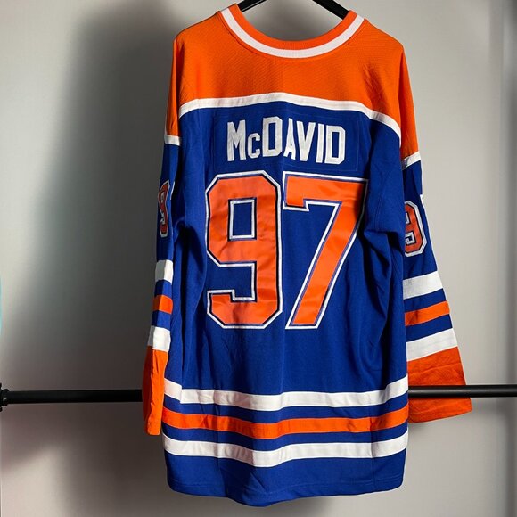 Men's Mitchell & Ness Edmonton Oilers McDavid Jersey Various Size - Picture 2 of 3